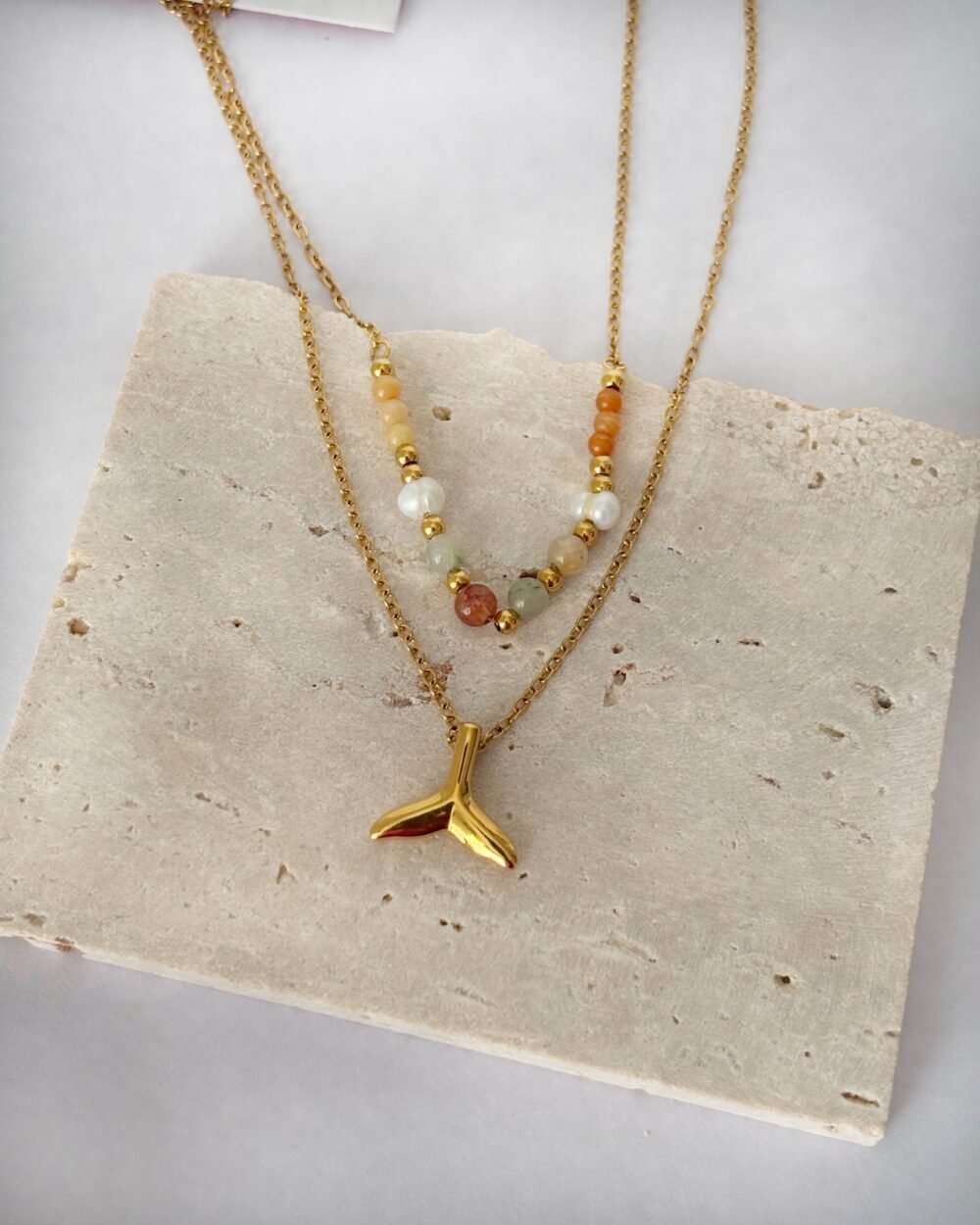 Jen double layer necklace.   DJN11 - Image 3