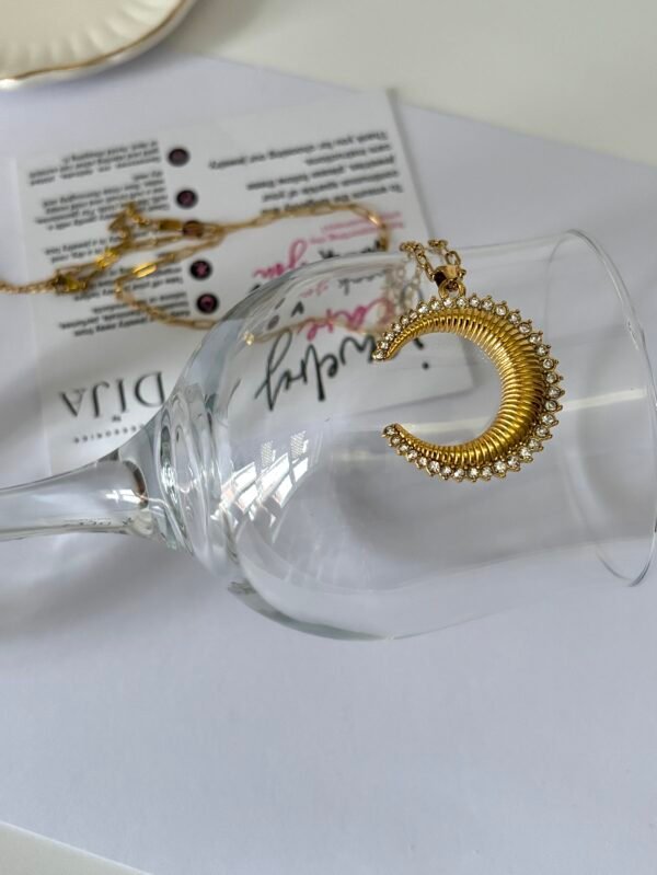 Cres Necklace.         DJN05 - Image 3