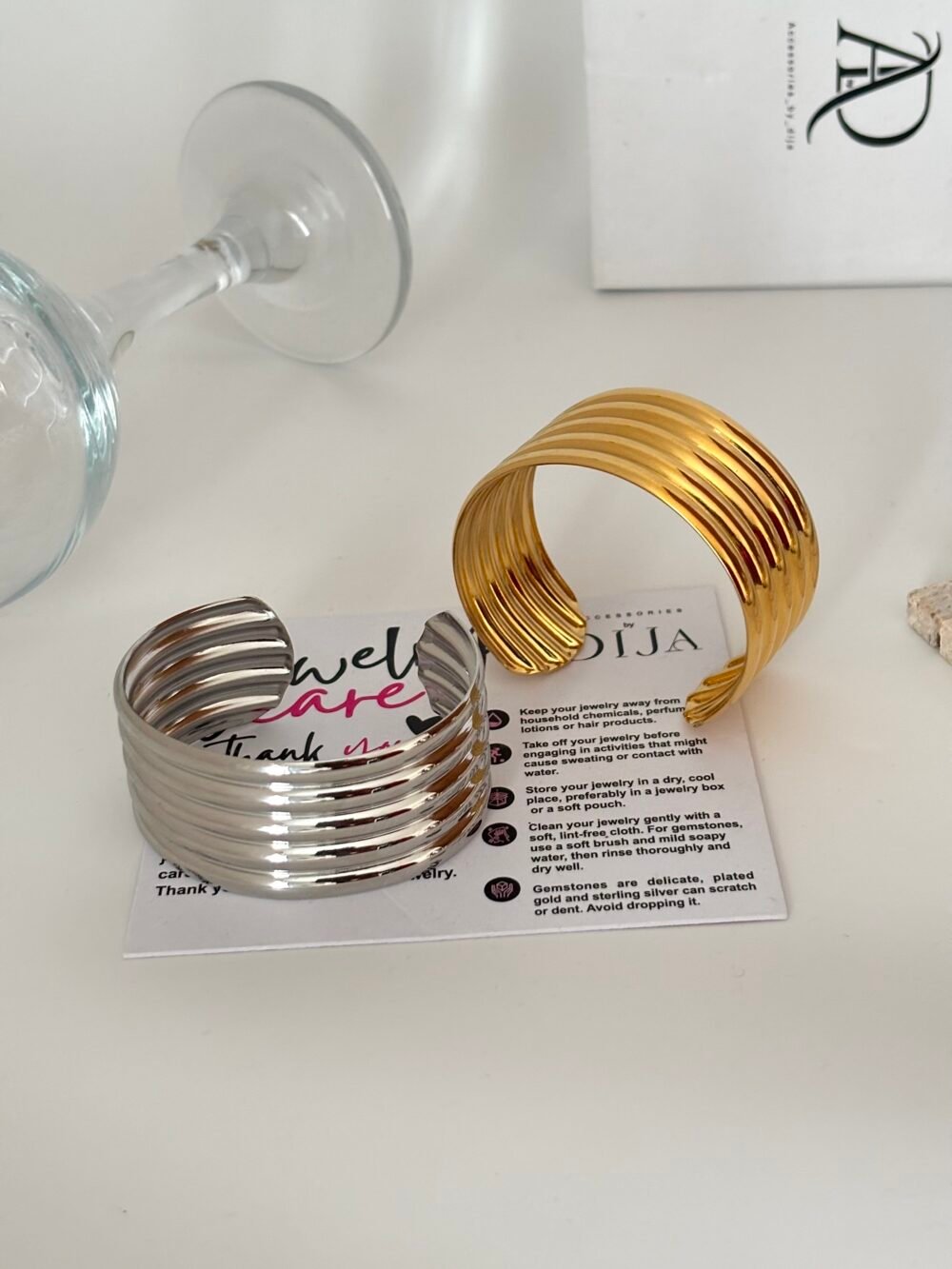 Lily cuff gold.  DJB13 - Image 2
