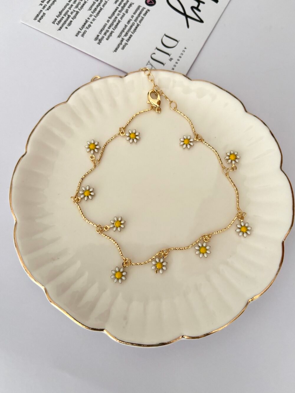 Sunflower anklet  DJA05 - Image 4