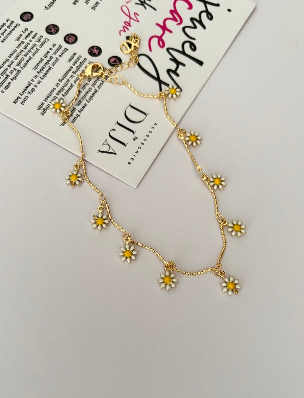 Sunflower anklet  DJA05 - Image 2