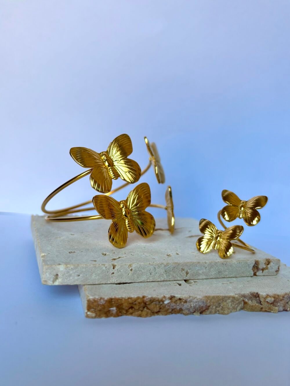 Butterfly bangle and ring.  DJBS14 - Image 2